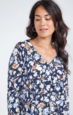 Tee-shirts<Armand Thiery Tee-shirt col V - Bleu