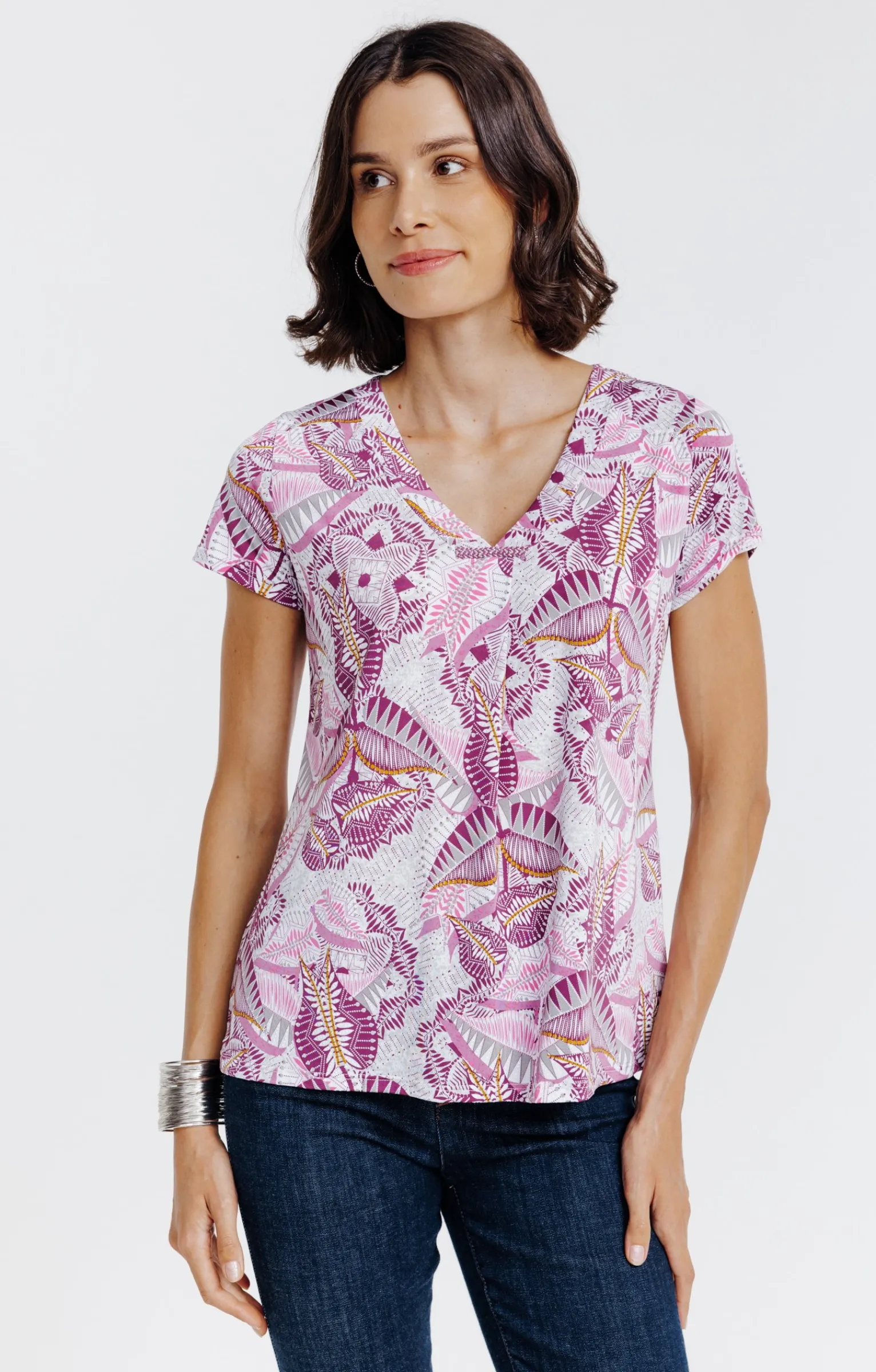 Tee-shirts<Armand Thiery Tee-shirt imprimé - Écru
