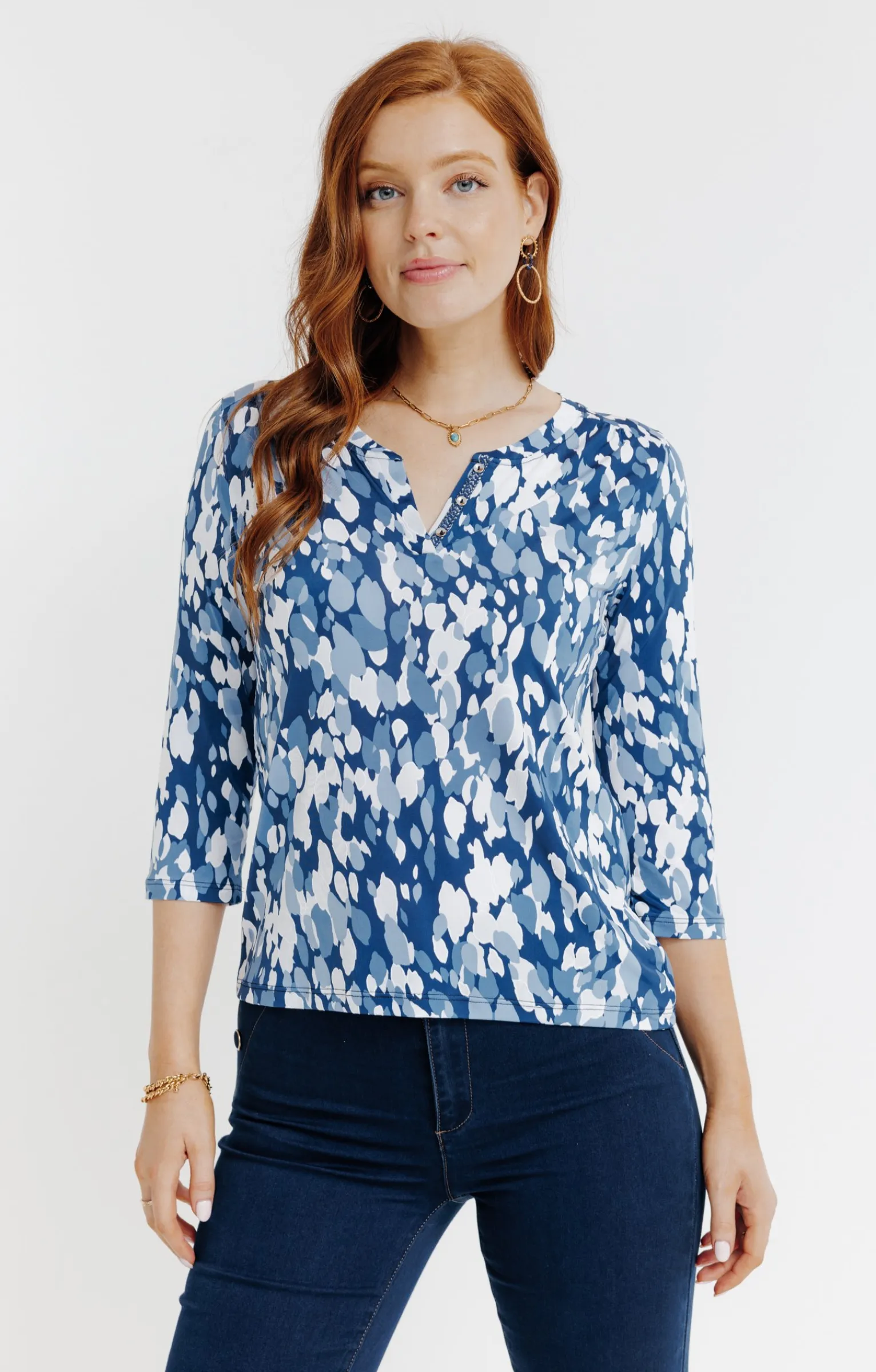 Tee-shirts<Armand Thiery Tee-shirt imprimé - Bleu