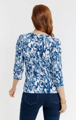 Tee-shirts<Armand Thiery Tee-shirt imprimé - Bleu