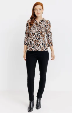 Tee-shirts<Armand Thiery Tee-shirt imprimé esprit chemise - Noir
