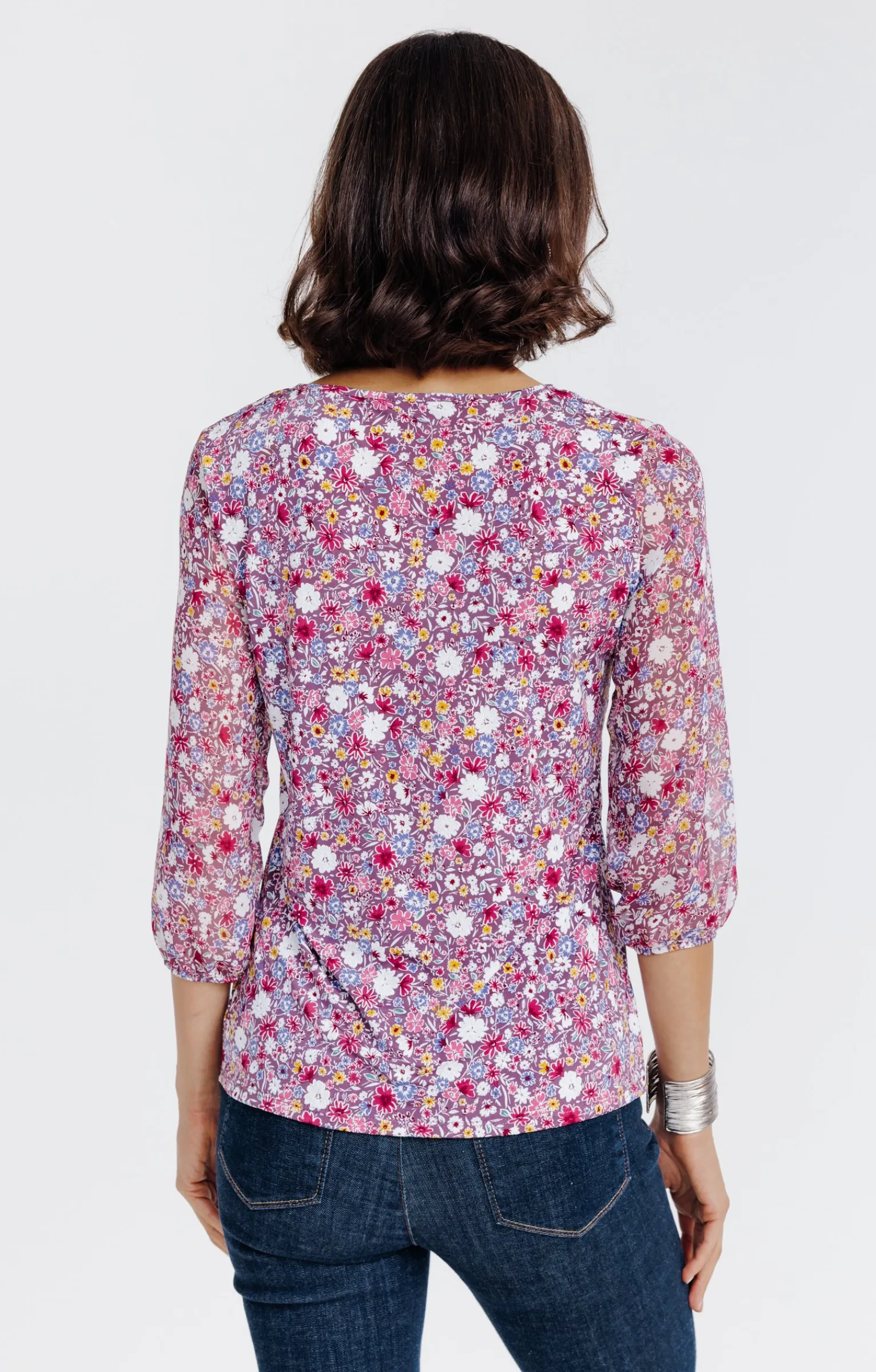Tee-shirts<Armand Thiery Tee-shirt imprimé floral - Aubergine