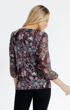 Tee-shirts<Armand Thiery Tee-shirt imprimé manches 3/4 - Noir