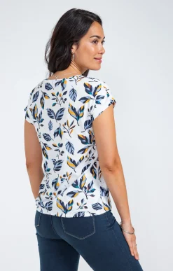 Tee-shirts<Armand Thiery Tee-shirt imprimé manches courtes - Écru