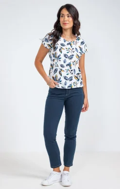 Tee-shirts<Armand Thiery Tee-shirt imprimé manches courtes - Écru