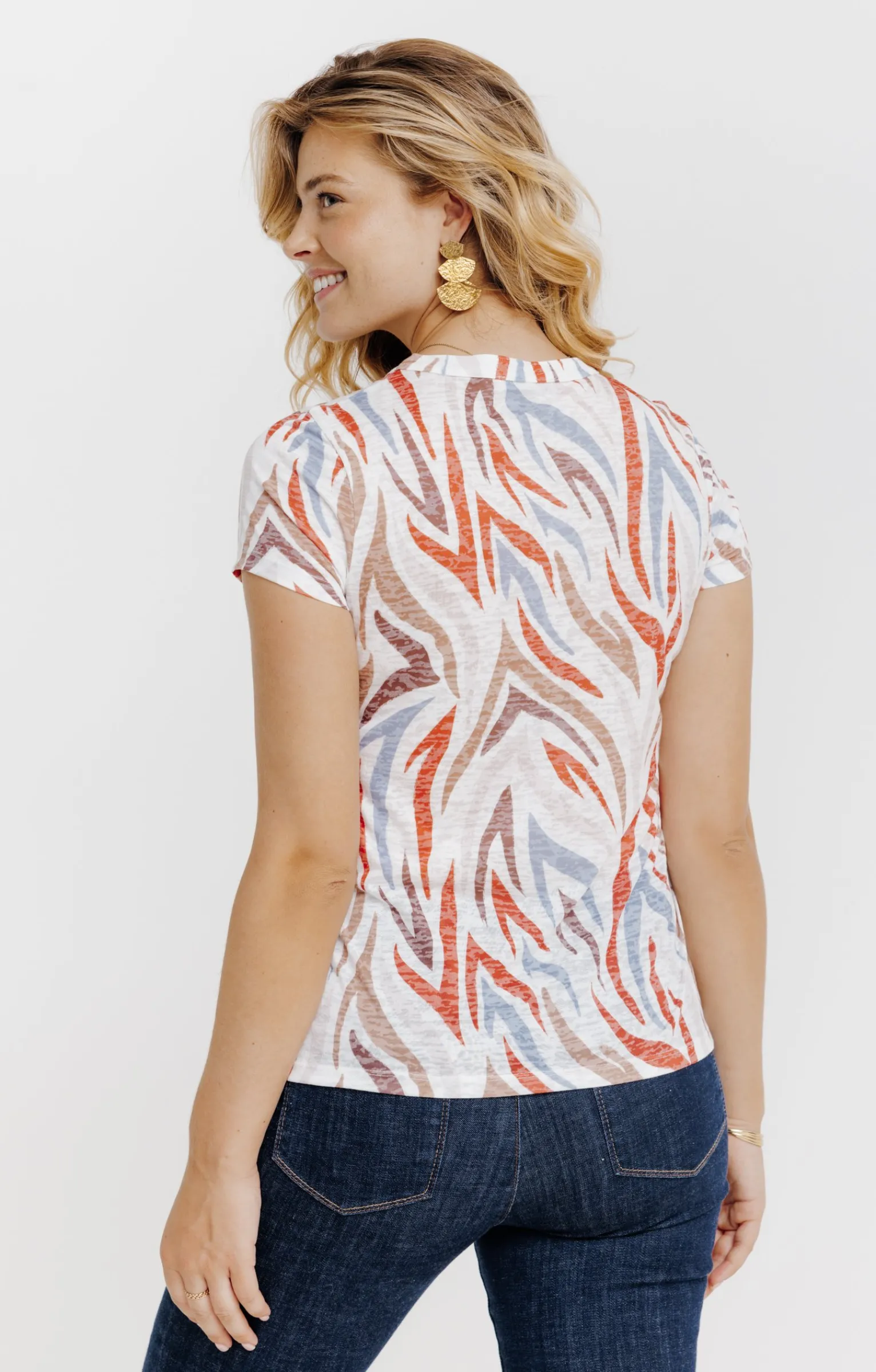 Tee-shirts<Armand Thiery Tee-shirt manches courtes col chemise - Écru