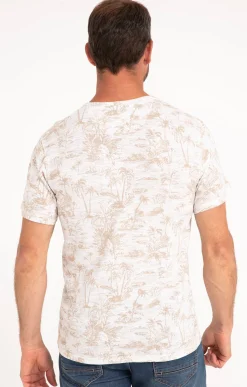 Polos & Tee-shirts<Armand Thiery Tee-shirt manches courtes Costa Ray - Blanc