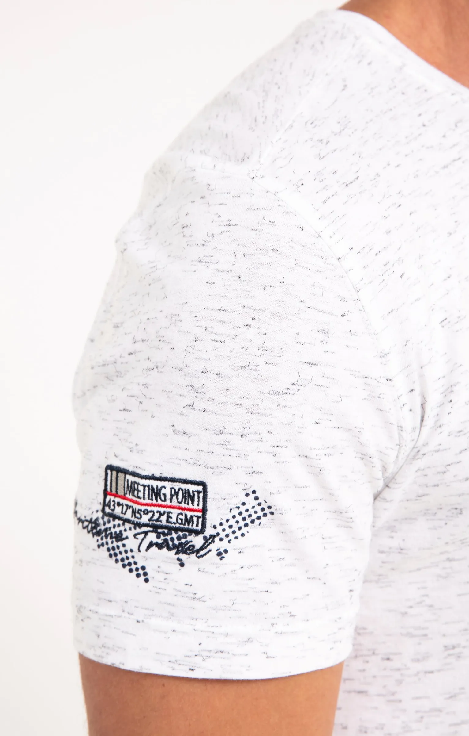 Polos & Tee-shirts<Armand Thiery Tee-shirt manches courtes Surfer - Blanc