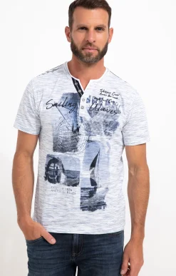 Polos & Tee-shirts<Armand Thiery Tee-shirt manches courtes Alfront - Bleu