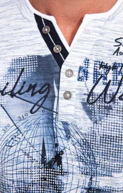 Polos & Tee-shirts<Armand Thiery Tee-shirt manches courtes Alfront - Bleu