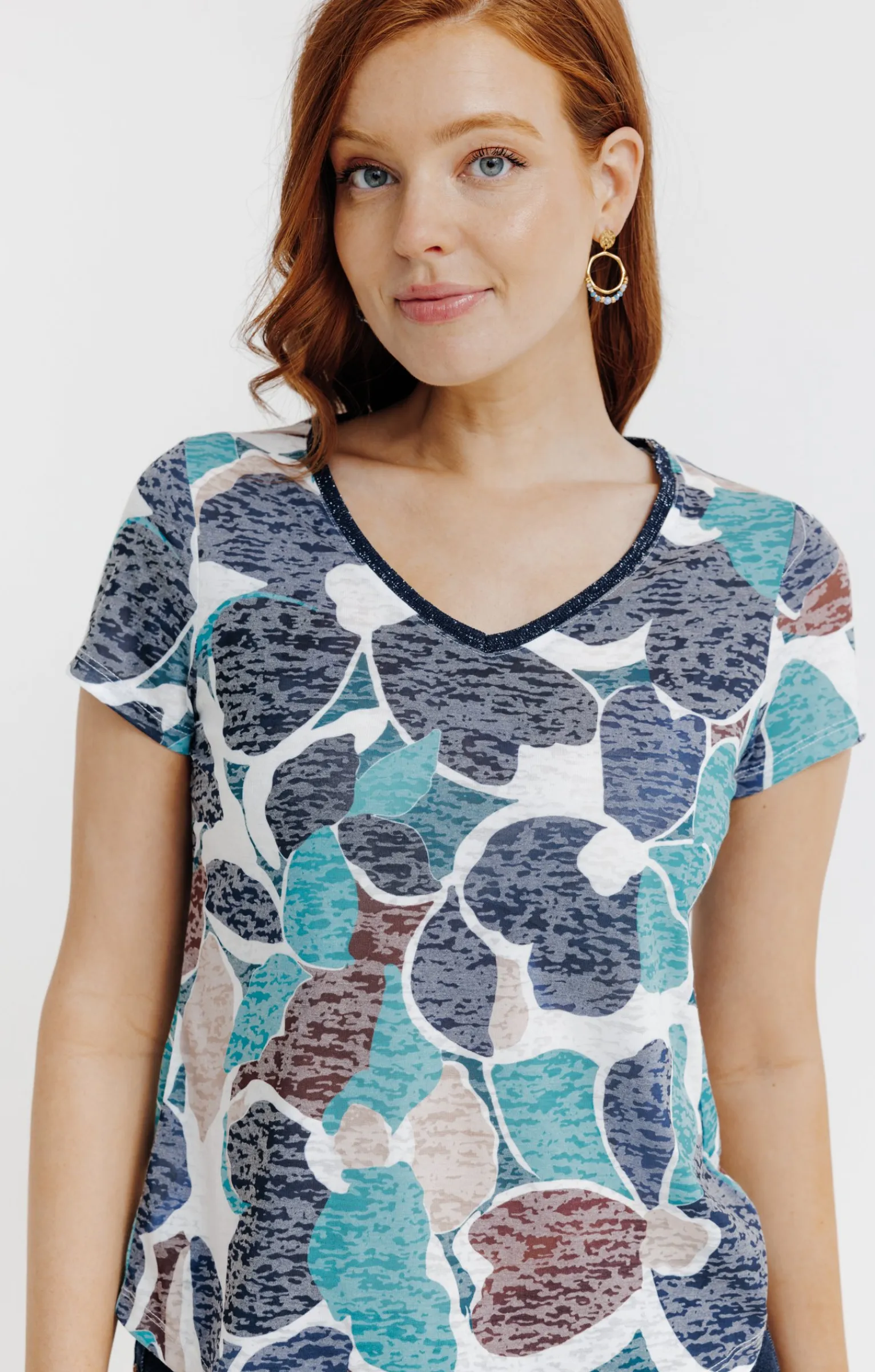 Tee-shirts<Armand Thiery Tee-shirt manches courtes imprimé - Vert