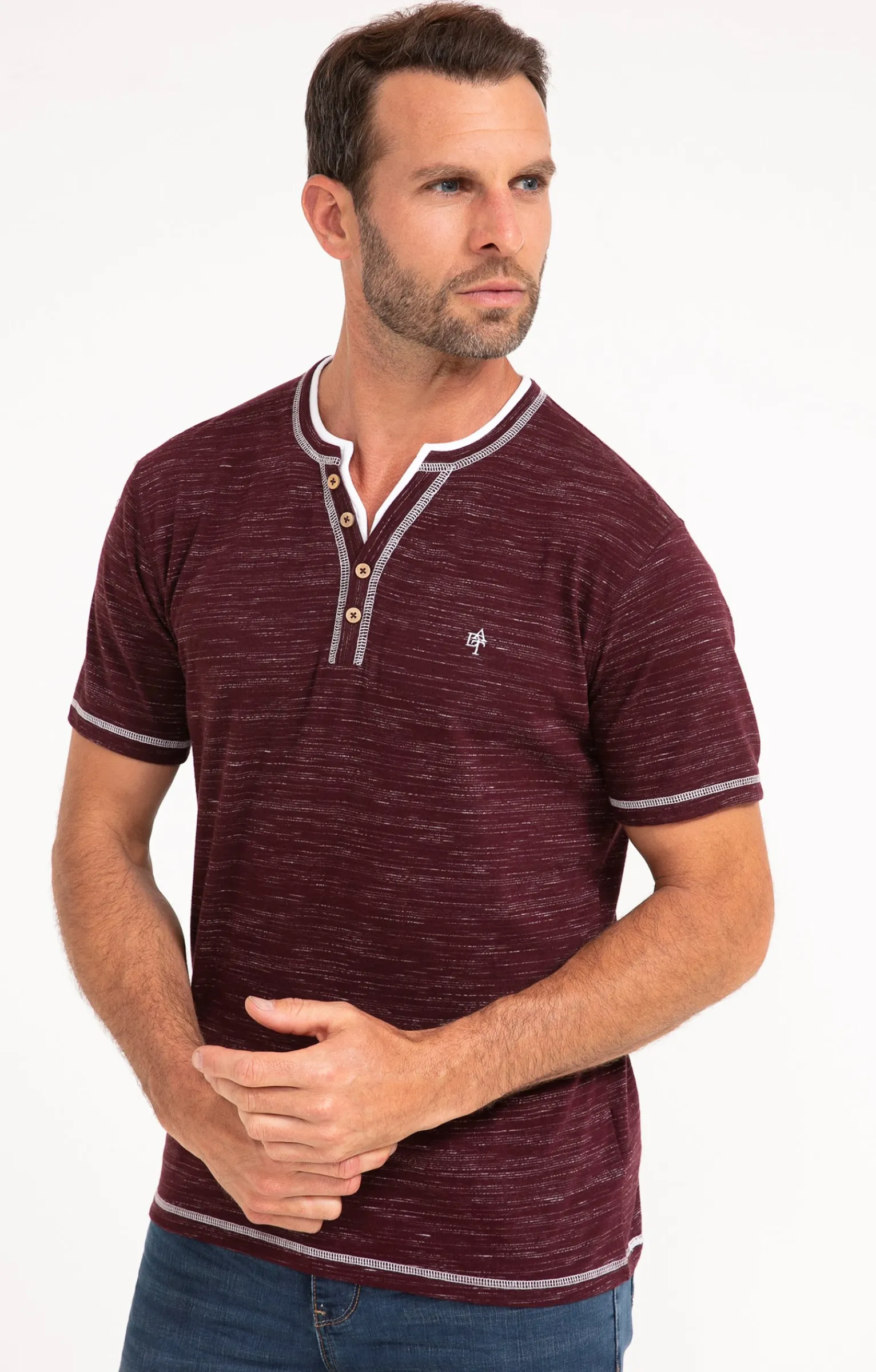 Polos & Tee-shirts<Armand Thiery Tee-shirt manches courtes Forest - Bordeaux