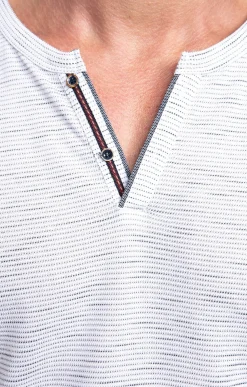Polos & Tee-shirts<Armand Thiery Tee-shirt manches courtes Fancy - Blanc