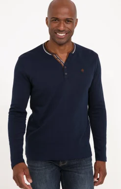 Polos & Tee-shirts<Armand Thiery Tee-shirt manches longues New Cote - Marine