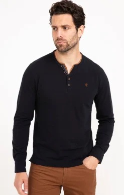 Polos & Tee-shirts<Armand Thiery Tee-shirt manches longues Suedot - Marine