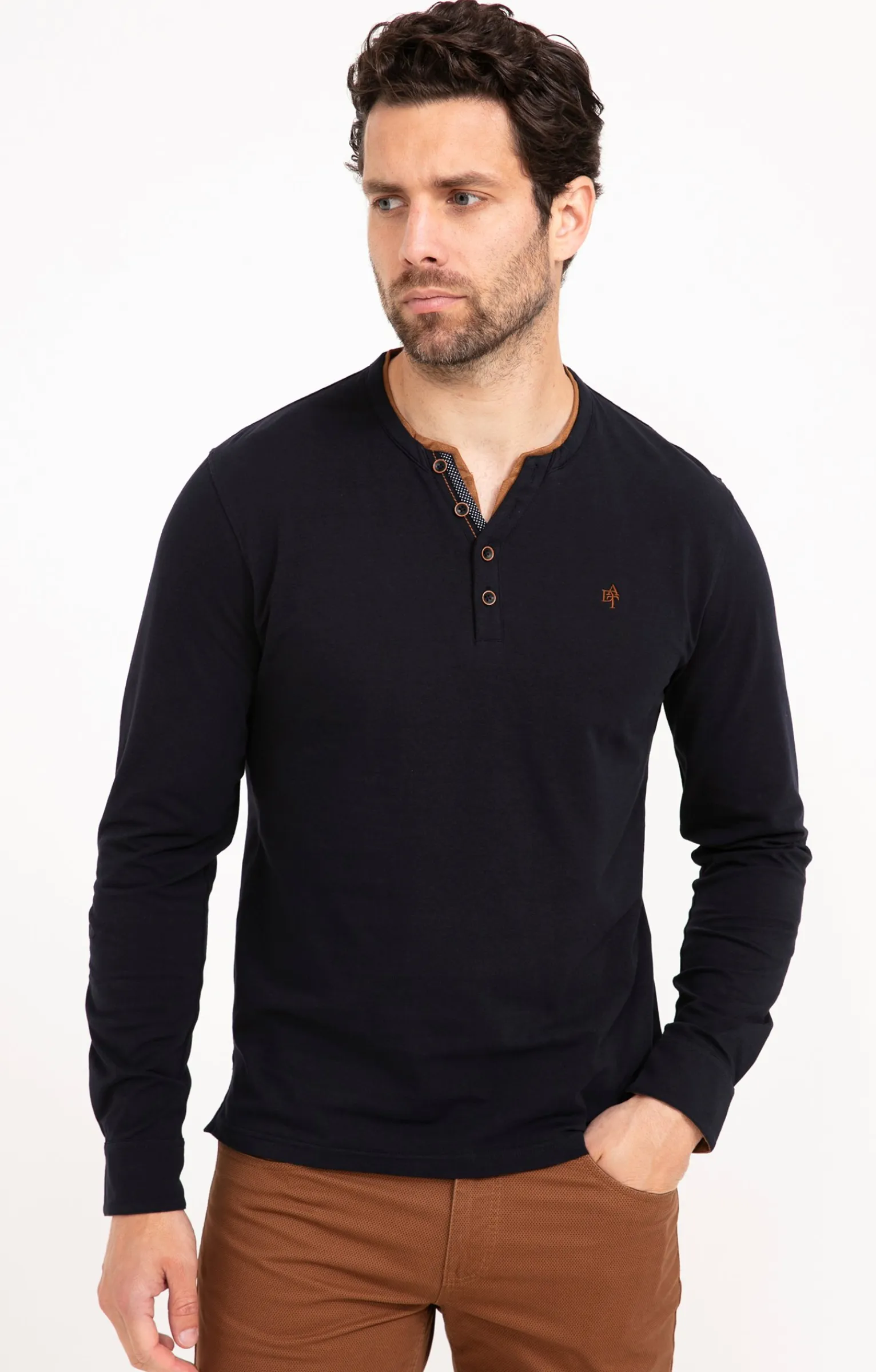 Polos & Tee-shirts<Armand Thiery Tee-shirt manches longues Suedot - Marine