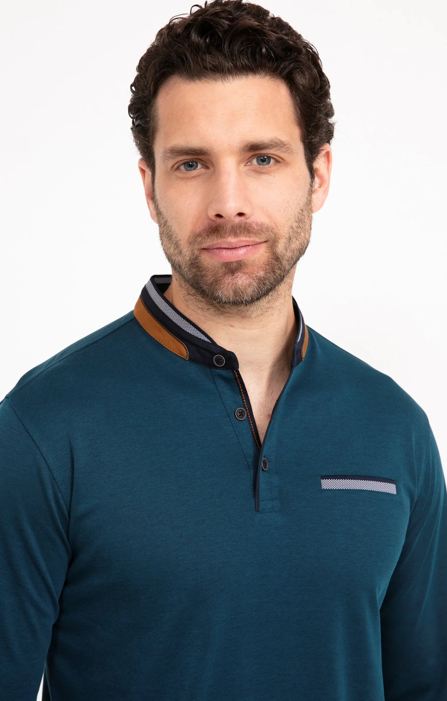 Polos & Tee-shirts<Armand Thiery Tee-shirt manches longues Leger - Pétrole
