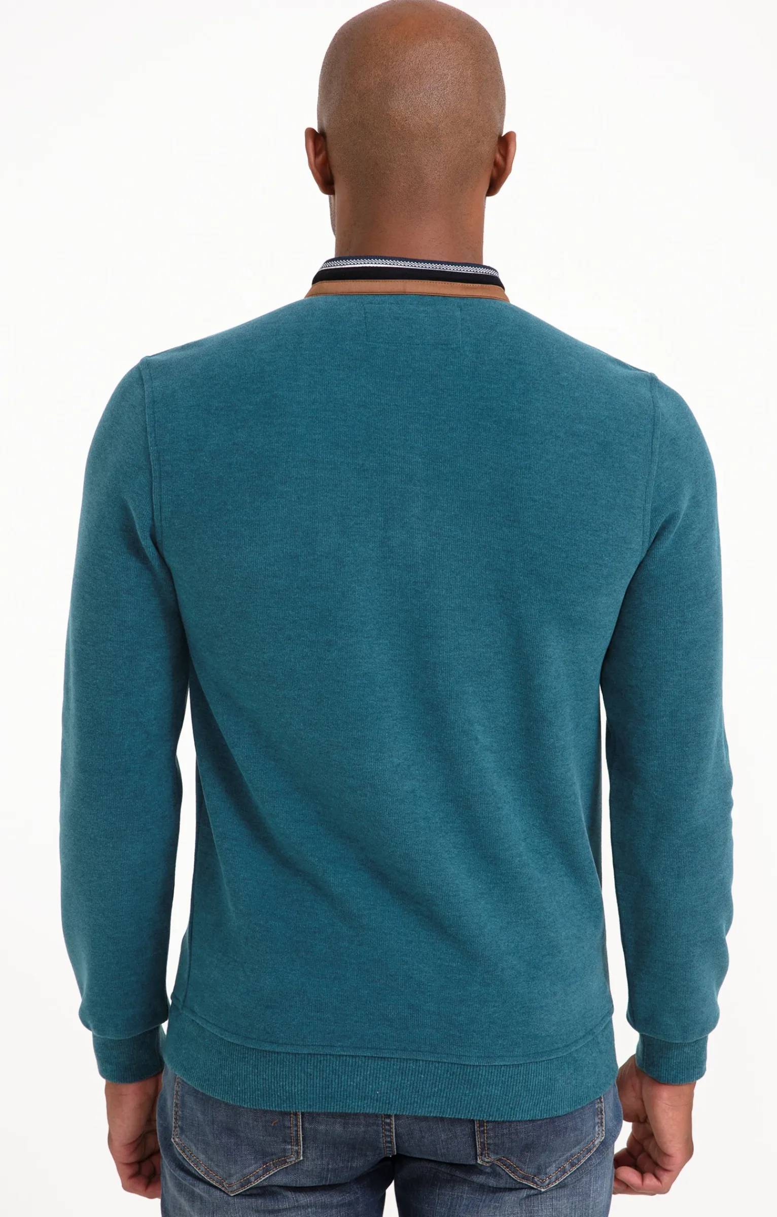 Polos & Tee-shirts<Armand Thiery Tee-shirt manches longues Rib chic - Pétrole