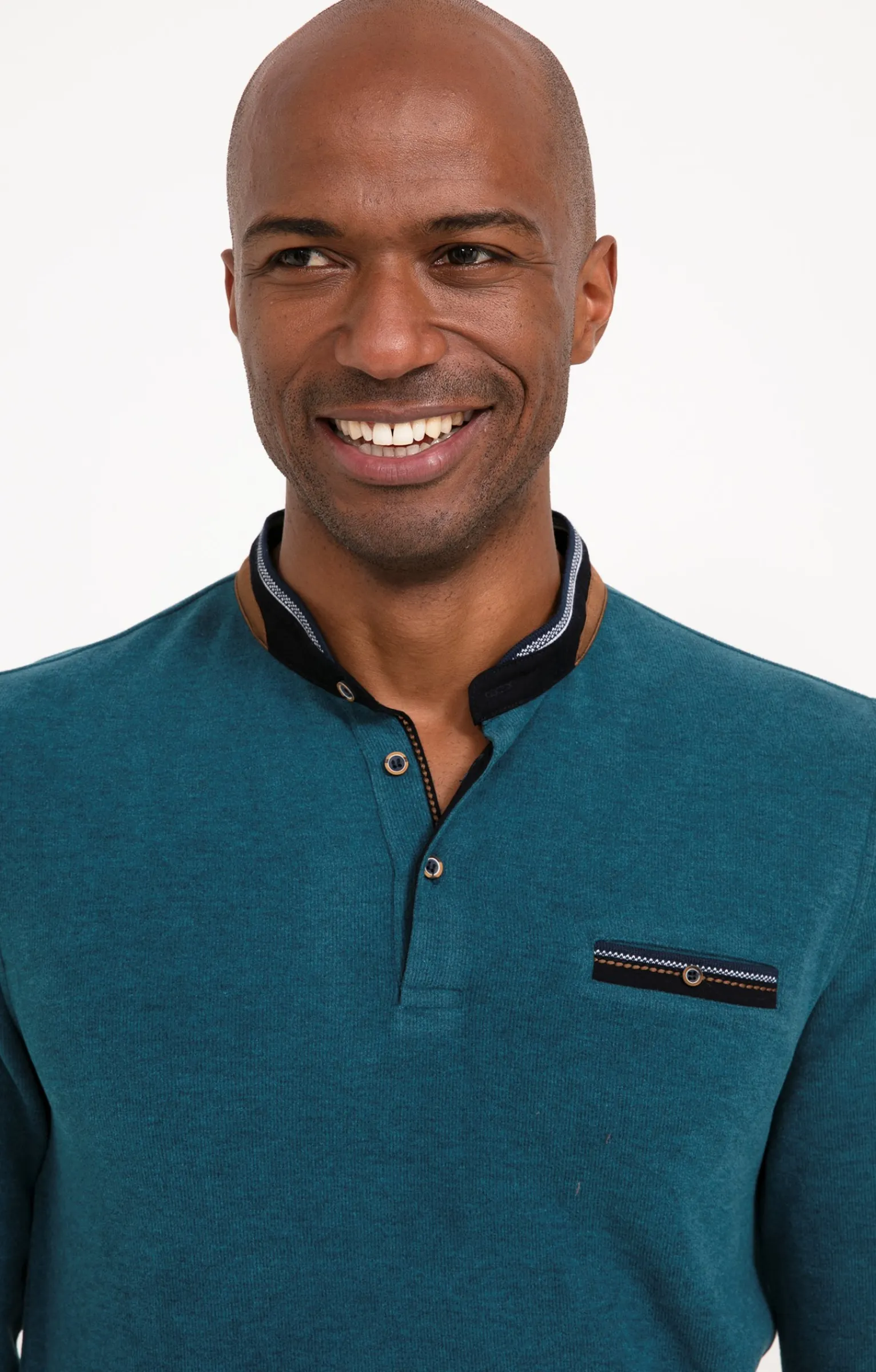 Polos & Tee-shirts<Armand Thiery Tee-shirt manches longues Rib chic - Pétrole