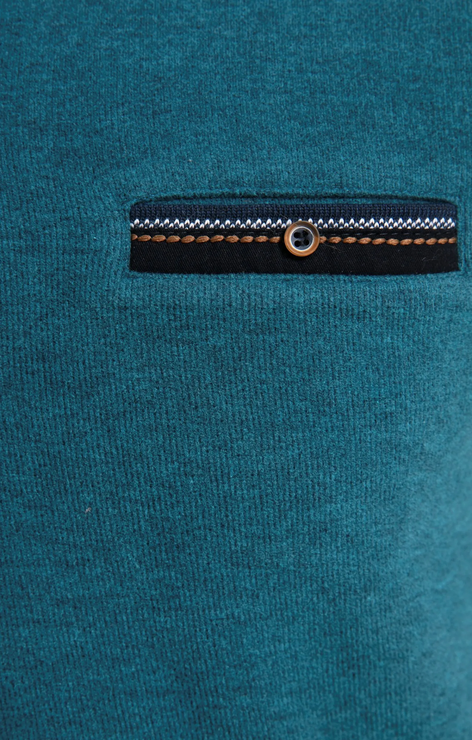 Polos & Tee-shirts<Armand Thiery Tee-shirt manches longues Rib chic - Pétrole