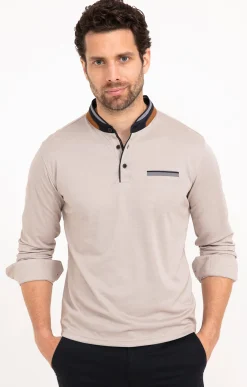 Polos & Tee-shirts<Armand Thiery Tee-shirt manches longues Leger - Beige