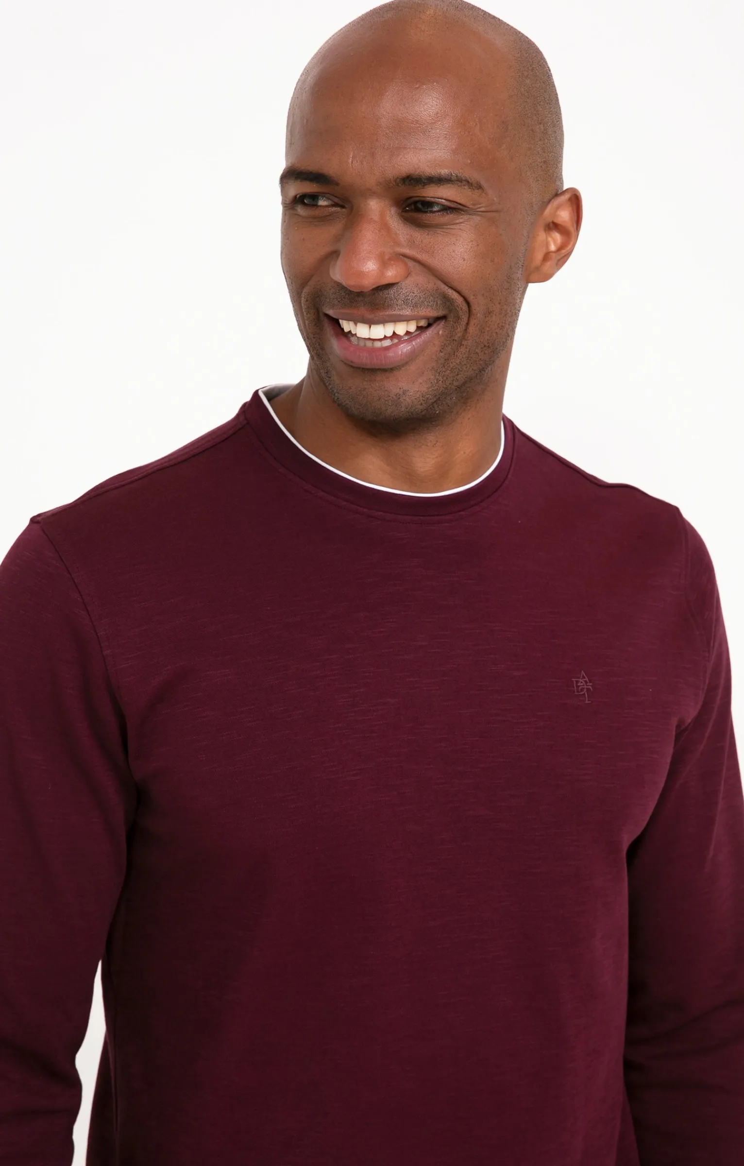 Polos & Tee-shirts<Armand Thiery Tee-shirt manches longues Slub interlock - Prune