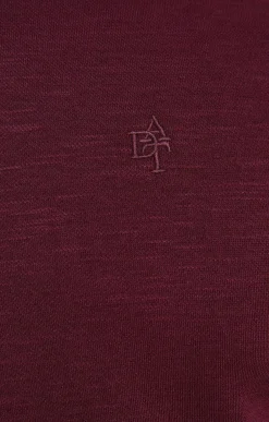 Polos & Tee-shirts<Armand Thiery Tee-shirt manches longues Slub interlock - Prune