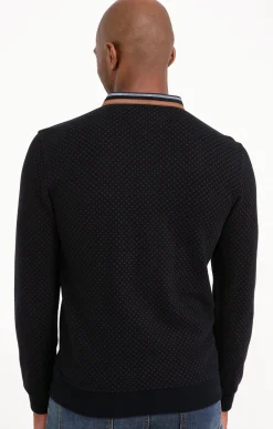 Polos & Tee-shirts<Armand Thiery Tee-shirt manches longues Mini Print - Marine