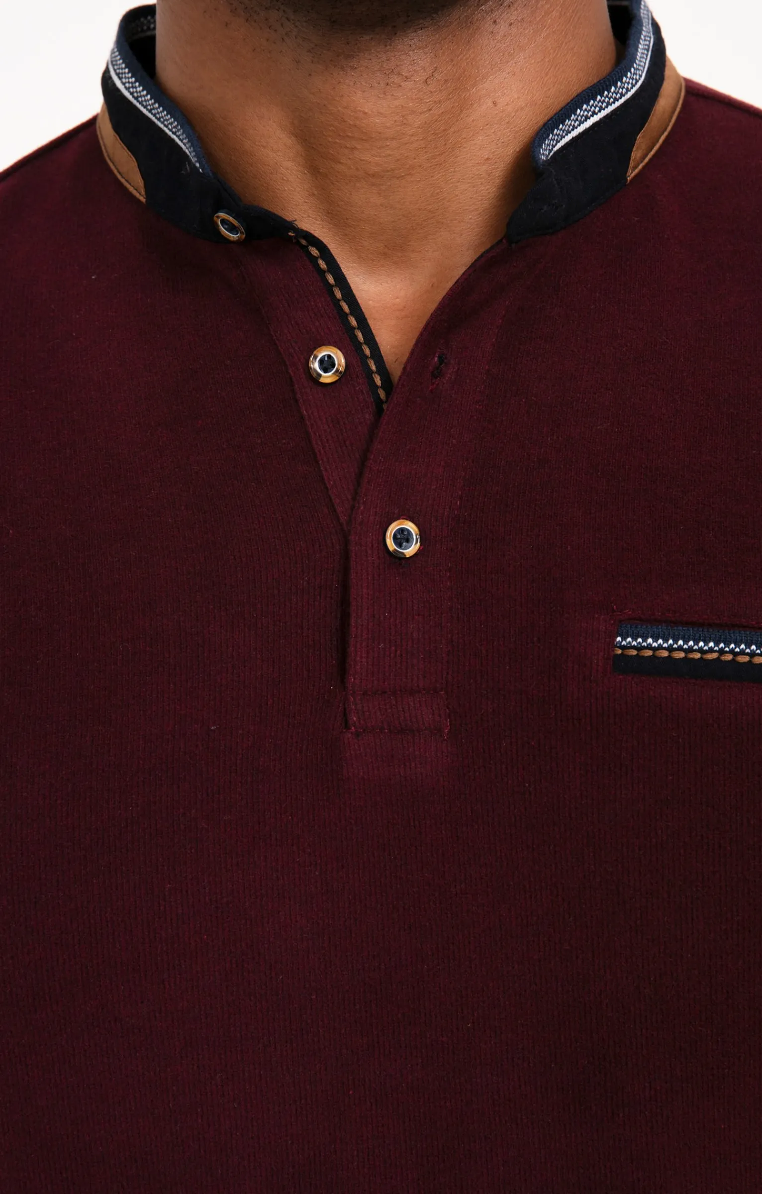 Polos & Tee-shirts<Armand Thiery Tee-shirt manches longues Rib chic - Prune