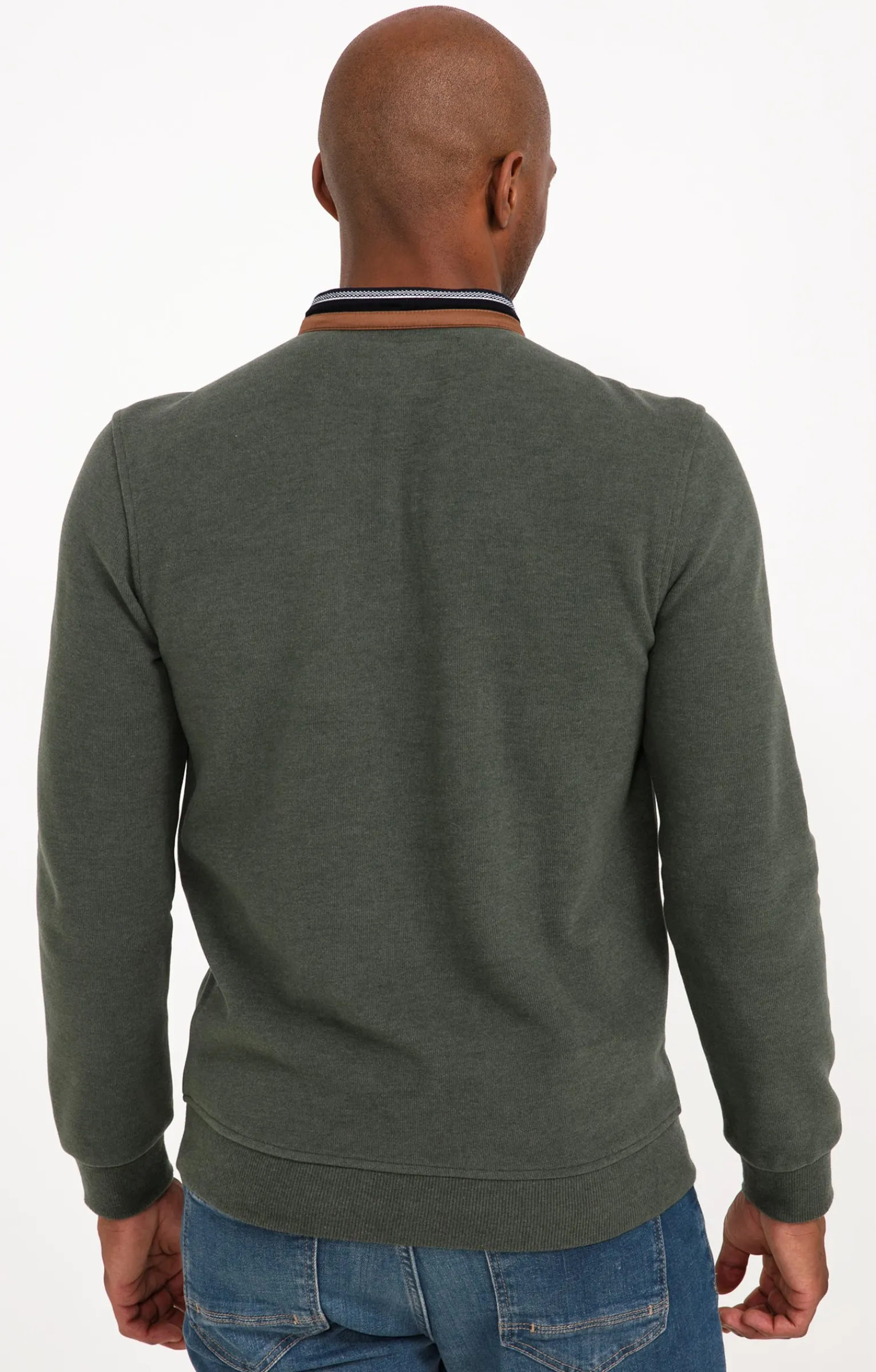 Polos & Tee-shirts<Armand Thiery Tee-shirt manches longues Rib chic - Kakiclair