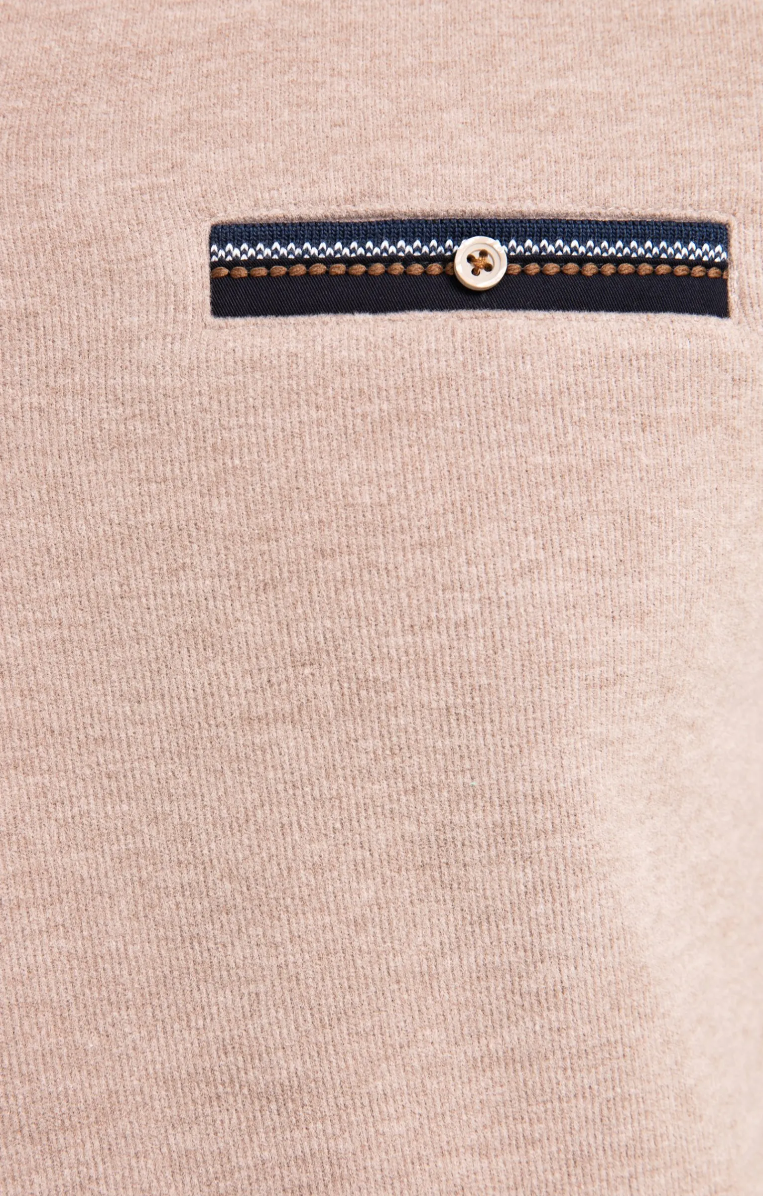 Polos & Tee-shirts<Armand Thiery Tee-shirt manches longues Rib chic - Beige