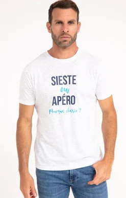 Polos & Tee-shirts<Armand Thiery Tee-shirt sieste ou apéro - Blanc