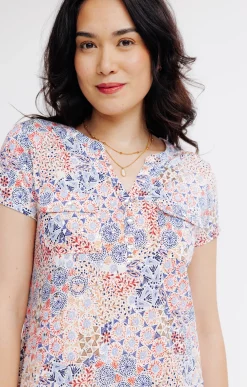Tee-shirts<Armand Thiery Tee-shirt été imprimé patch - Orange