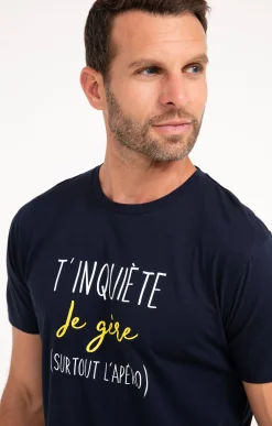 Polos & Tee-shirts<Armand Thiery Tee-shirt t'inquiète je gère - Marine