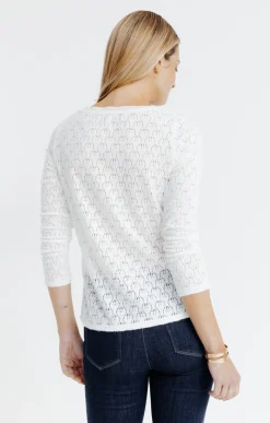 Tee-shirts<Armand Thiery Tee-shirt uni dentelle - Écru