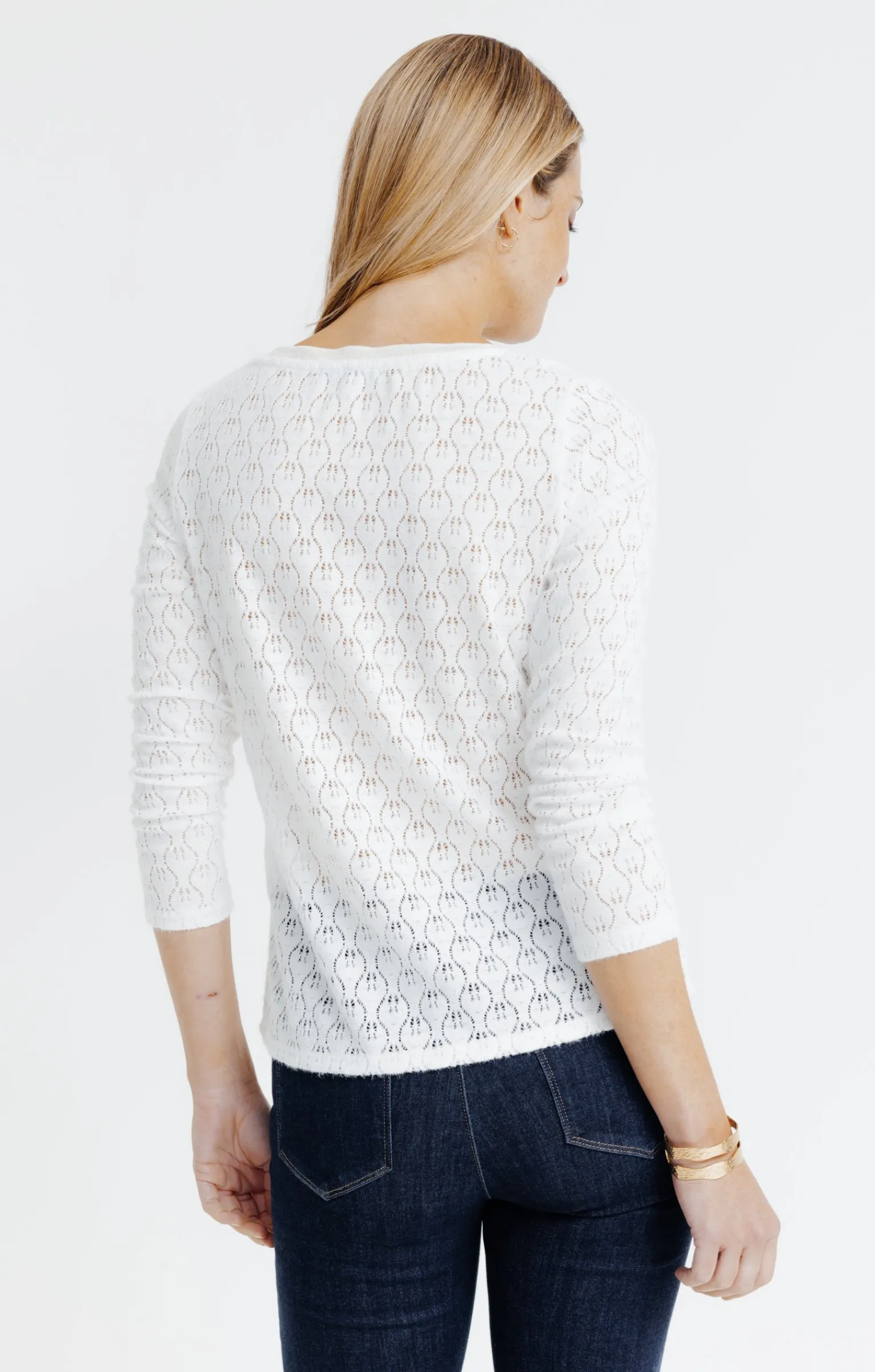Tee-shirts<Armand Thiery Tee-shirt uni dentelle - Écru