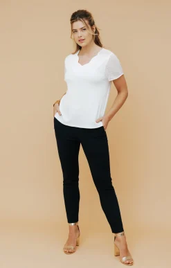 Tee-shirts<Armand Thiery Tee-shirt uni galon - Blanc