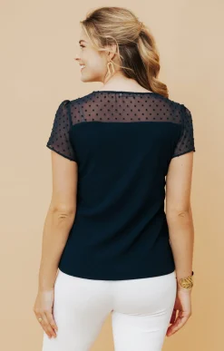 Tee-shirts<Armand Thiery Tee-shirt uni galon - Marine