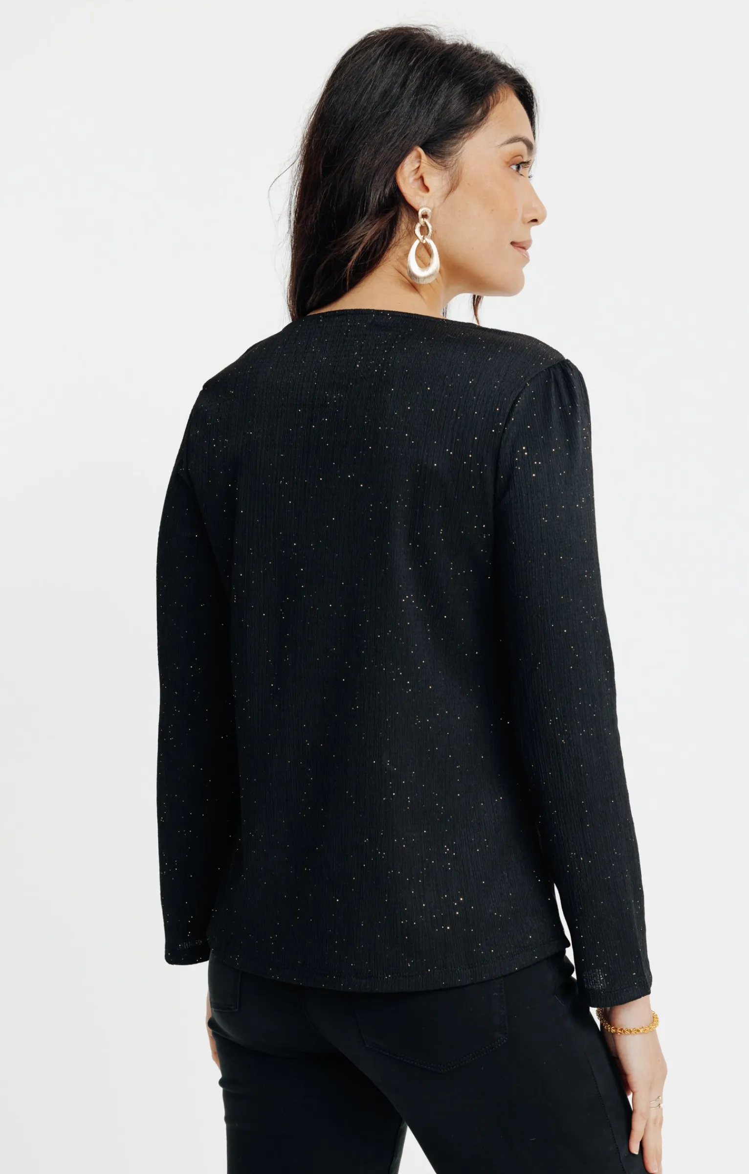 Tee-shirts<Armand Thiery Tee-shirt uni manches longues - Noir