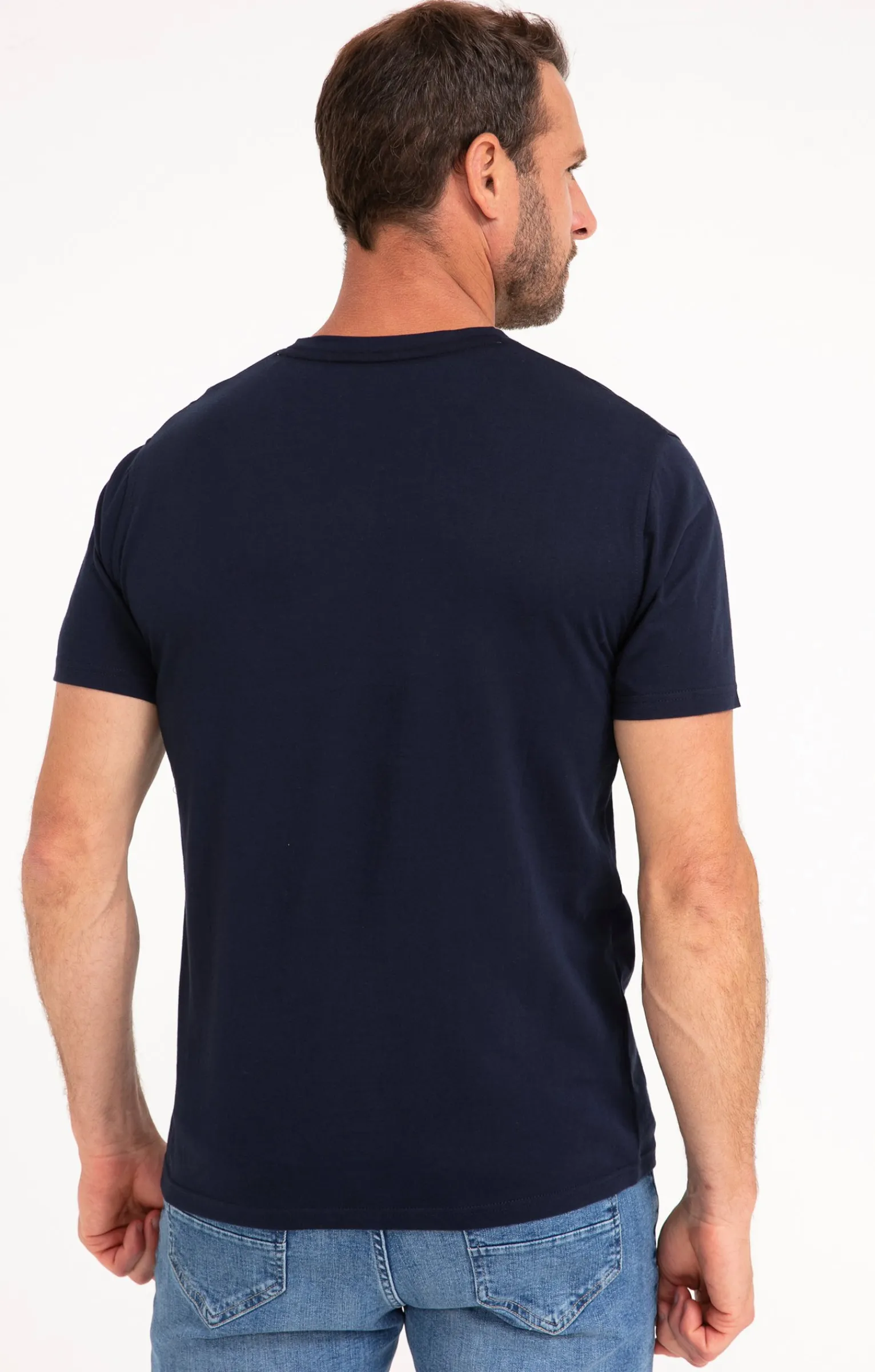 Polos & Tee-shirts<Armand Thiery Tee-shirt verre à ras bord - Marine