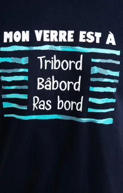 Polos & Tee-shirts<Armand Thiery Tee-shirt verre à ras bord - Marine
