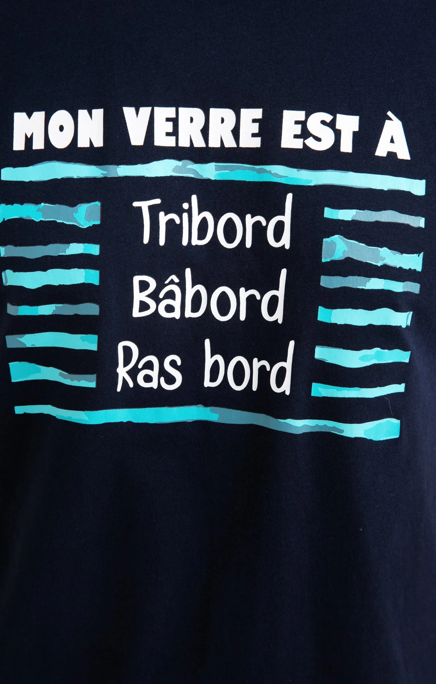 Polos & Tee-shirts<Armand Thiery Tee-shirt verre à ras bord - Marine