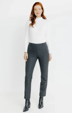 Pantalons<Armand Thiery TREGGING CITY FIL A FIL DETAILS CLOUS - Anthracite