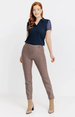 Pantalons<Armand Thiery TREGGING CITY TISSU BI STRETCH - Chocolat