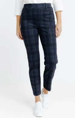Pantalons<Armand Thiery Tregging en maille motif carreaux - Noir