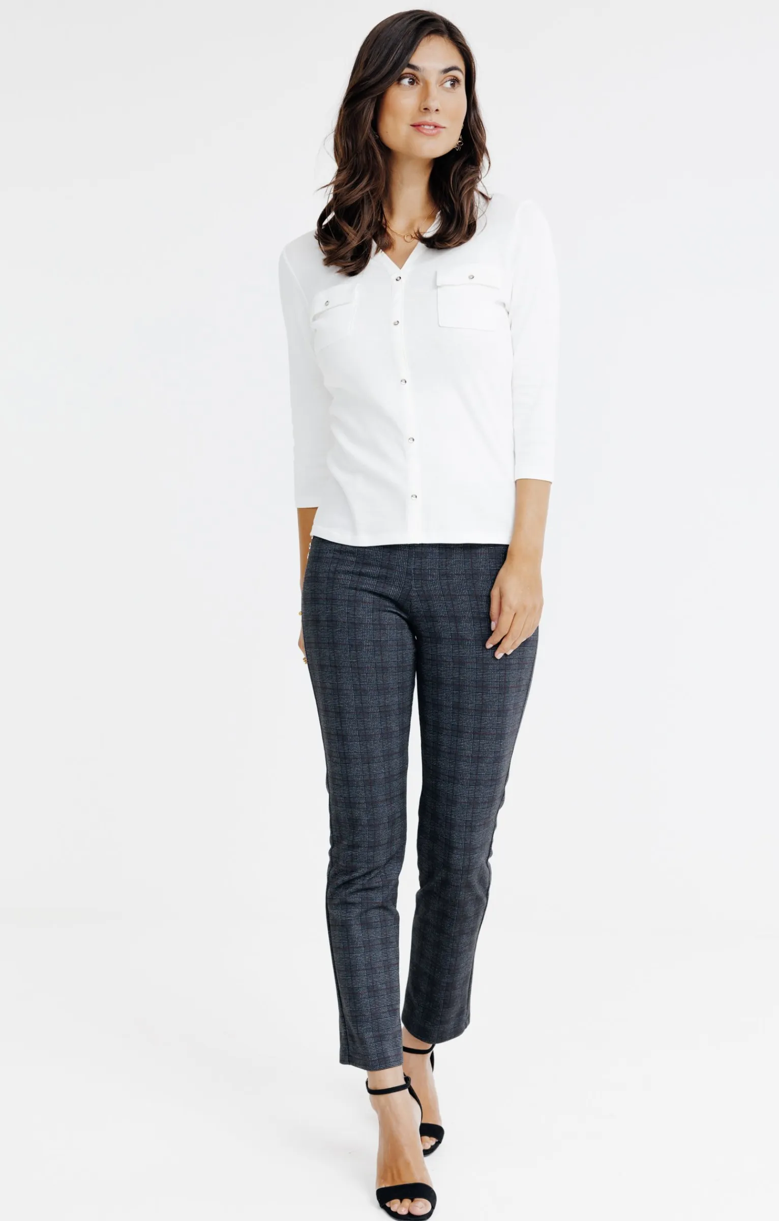 Pantalons<Armand Thiery TREGGING MAILLE MILANO - Noir