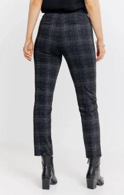 Pantalons<Armand Thiery Tregging milano à carreaux - Anthracite