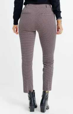 Pantalons<Armand Thiery Tregging motif pied de poule - Noir