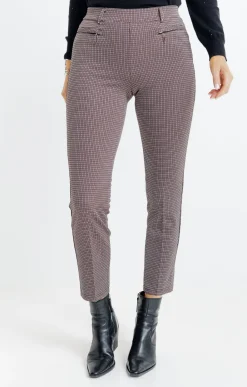 Pantalons<Armand Thiery Tregging motif pied de poule - Noir