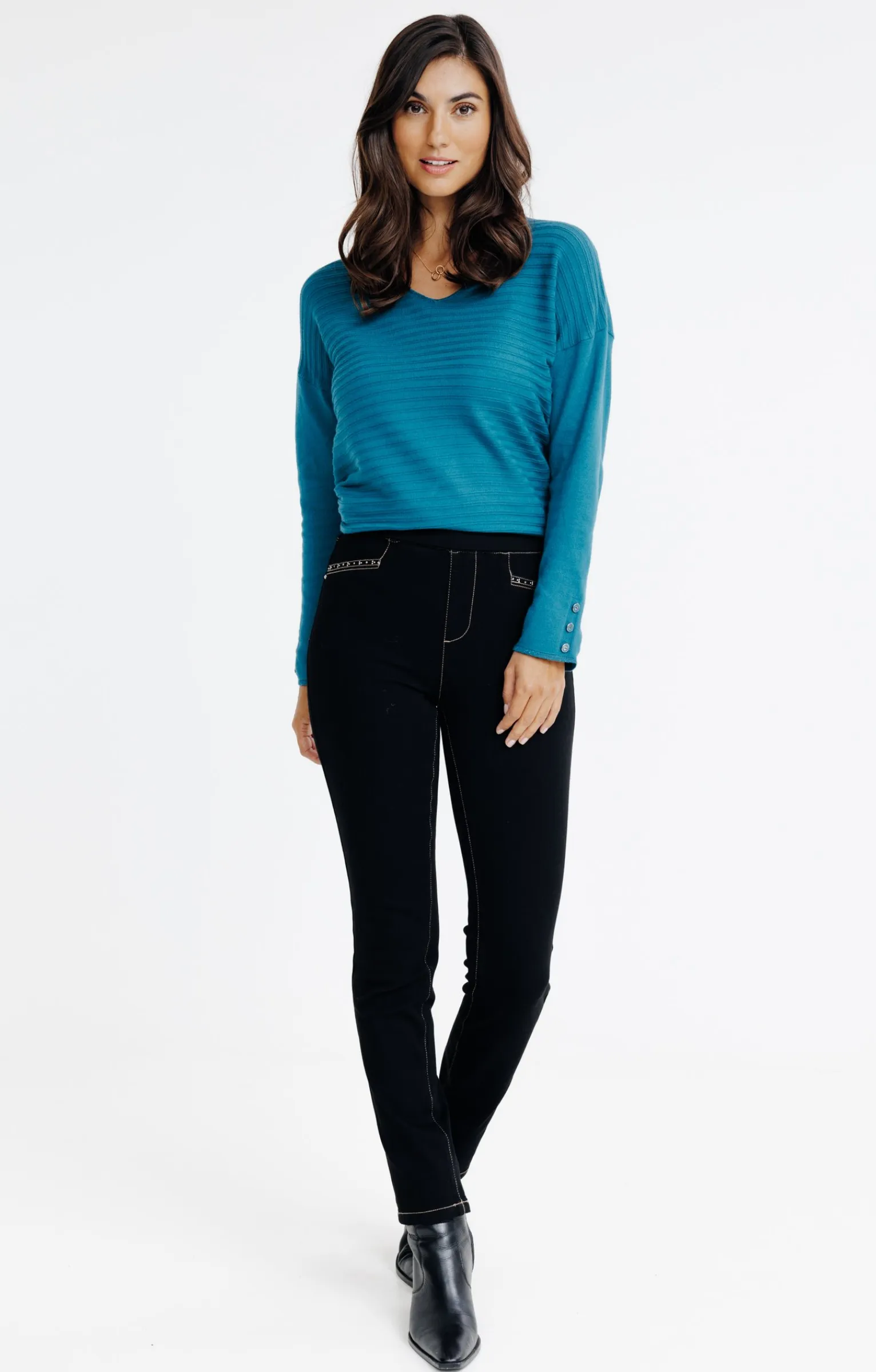 Pantalons<Armand Thiery Tregging bi-stretch - Noir